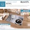 Ruvati 23" Undermount 16 Gauge Tight Radius SS Kitchen Sink Single Bowl RVH7123 - alternate 5